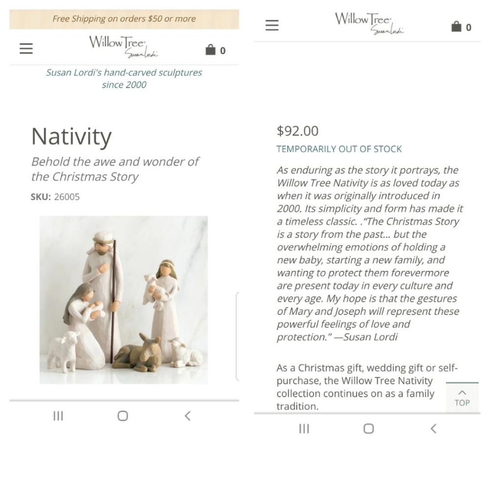Willow Tree Nativity Set